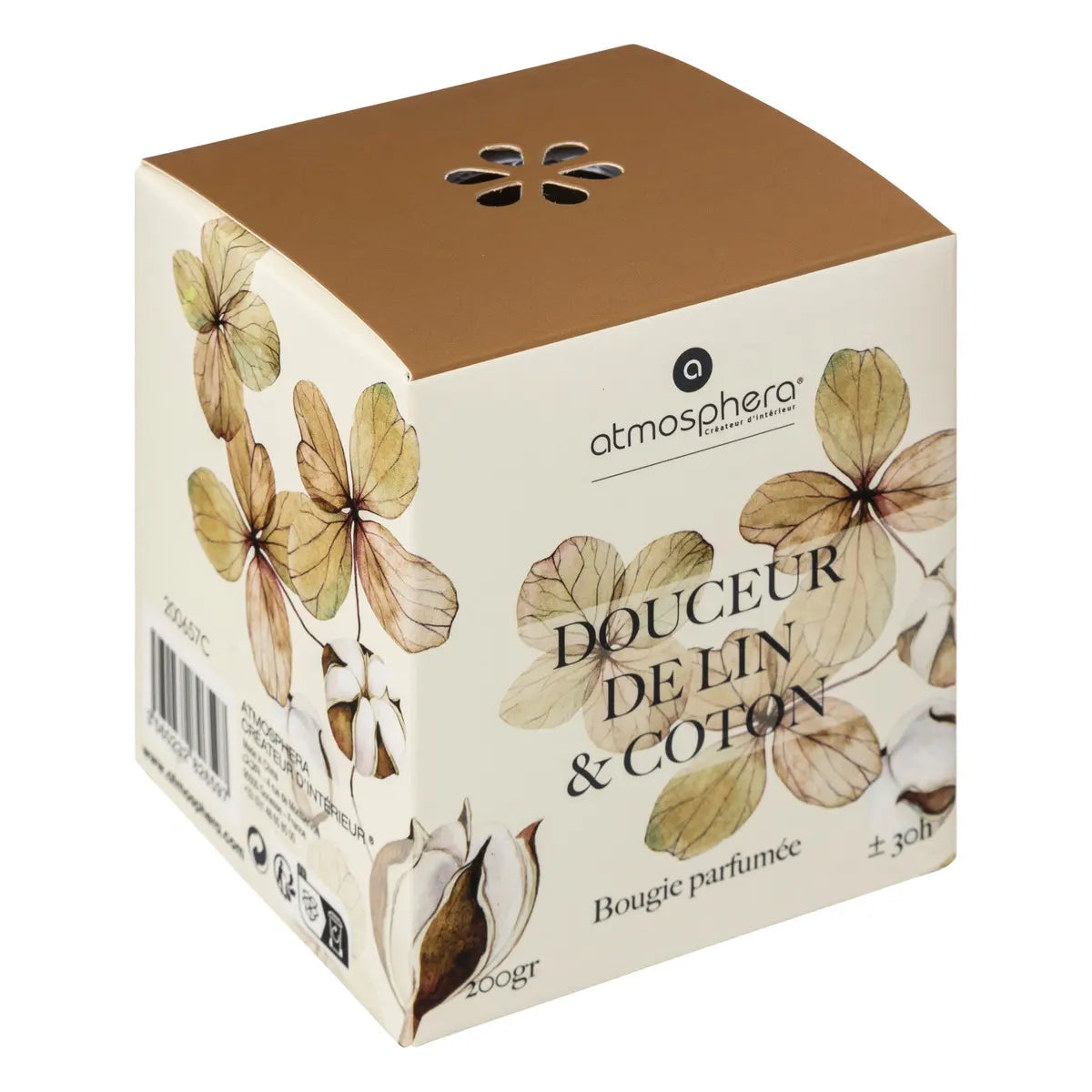 Lumânare parfumată Atmosphera Oudy, Sticlă, 200 g