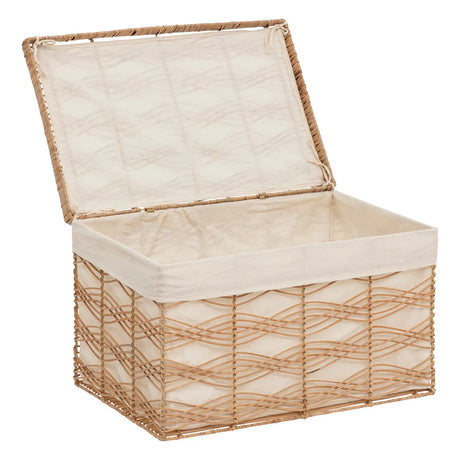 Set de cutii de depozitare Atmosphera Rosy, Rattan, 3 buc.