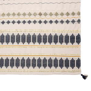 Pătură decorativă Atmosphera Tassels, Jacquard, 240x260 cm