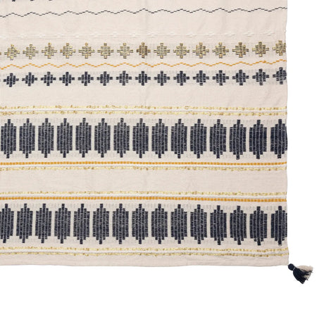 Pătură decorativă Atmosphera Tassels, Jacquard, 240x260 cm