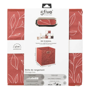 Кутия за съхранение 5five Mix & Modul Decor 1, Нетъкан текстил, 31x31 cm