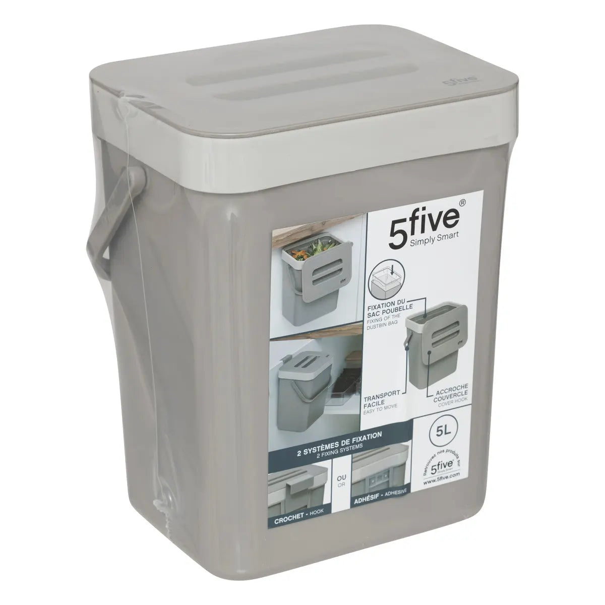 Кош за компост 5five, Пластмаса, 5 l