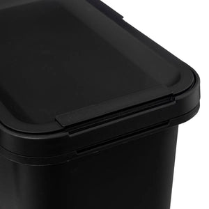 Coș de gunoi 5five, Plastic, 12 l, Cu capac rabatabil