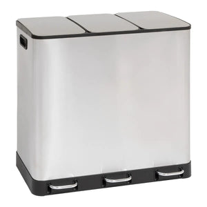 Coș de reciclare 5five Ariane, Inox, 3x18 l