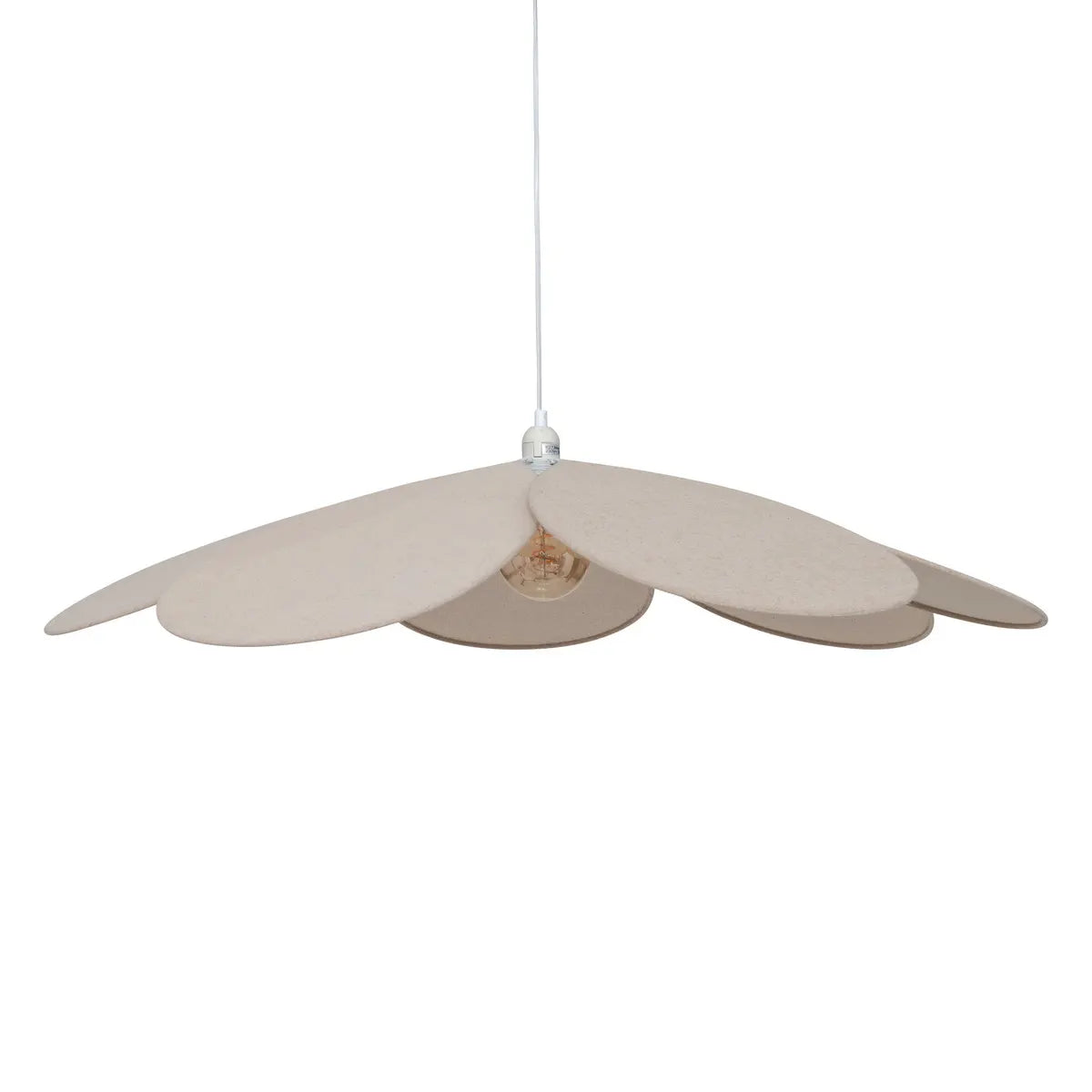 Lampă suspendată Atmosphera Petals, 100 cm, bej bej