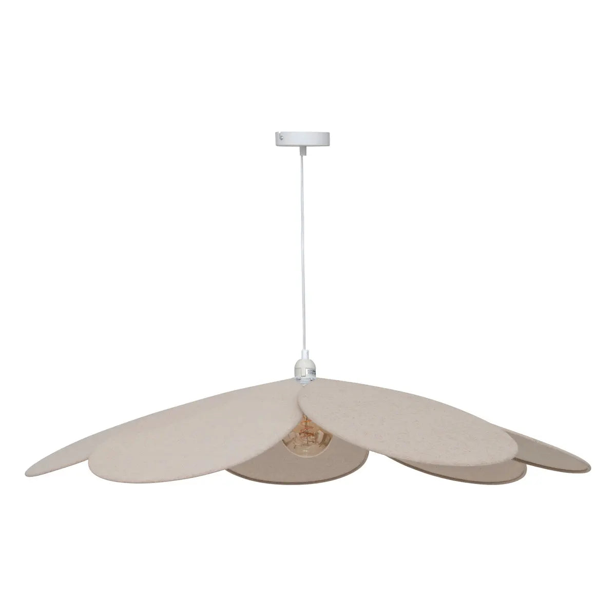 Lampă suspendată Atmosphera Petals, 100 cm, bej bej