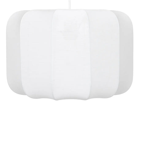 Lampă suspendată Atmosphera Tobie, 37 cm, bumbac alb
