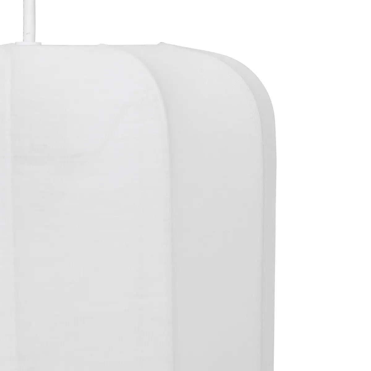 Lampă suspendată Atmosphera Tobie, 25 cm, bumbac alb