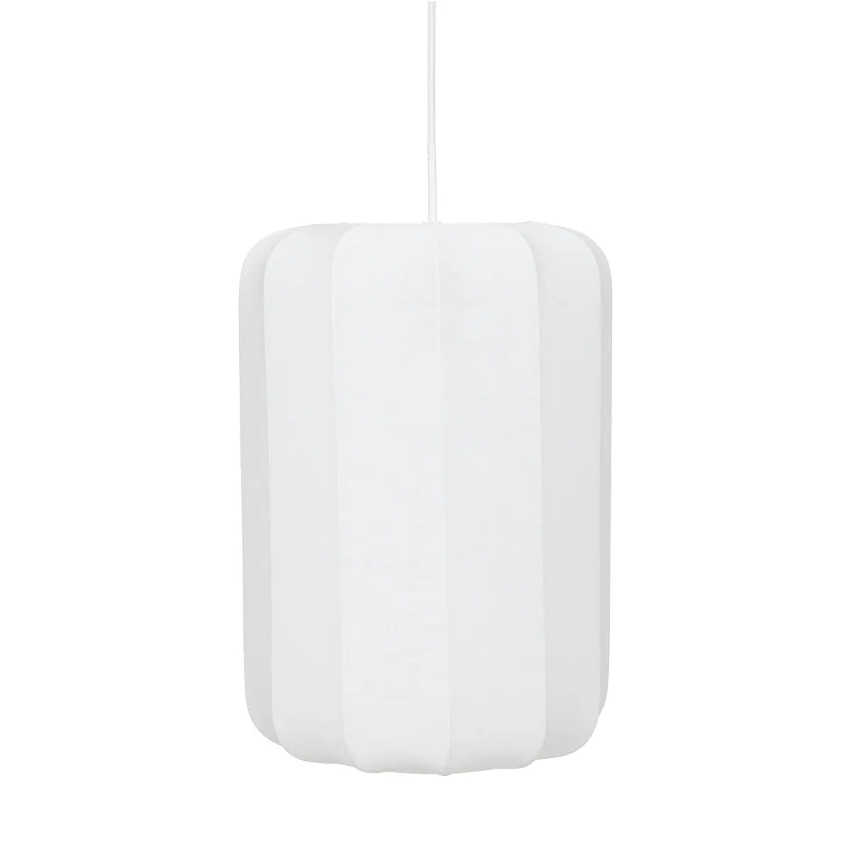 Lampă suspendată Atmosphera Tobie, 25 cm, bumbac alb