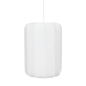 Lampă suspendată Atmosphera Tobie, 25 cm, bumbac alb