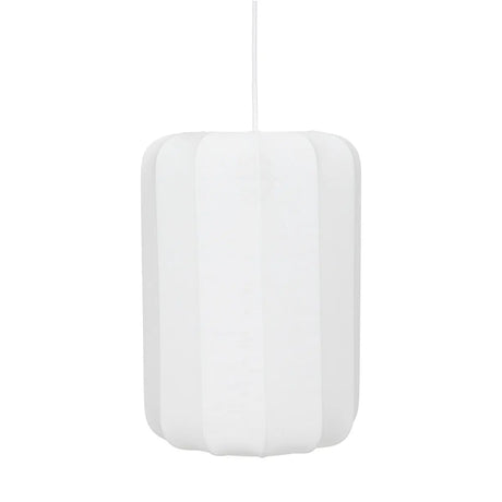 Lampă suspendată Atmosphera Tobie, 25 cm, bumbac alb