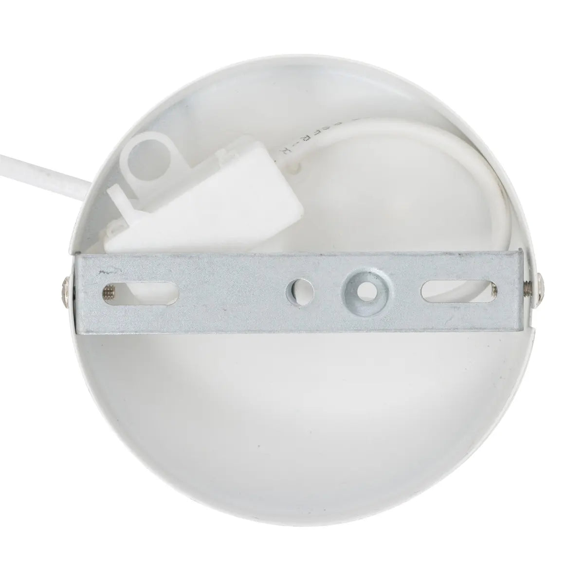 Lampă suspendată Atmosphera Travis, 25 cm, Sticlă, Alb
