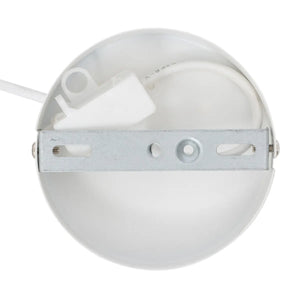 Lampă suspendată Atmosphera Travis, 25 cm, Sticlă, Alb