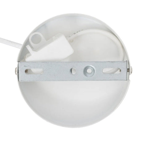 Lampă suspendată Atmosphera Travis, 25 cm, Sticlă, Alb