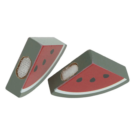Jucărie pentru copii din lemn cu oală cu fructe, MDF 30x22 cm