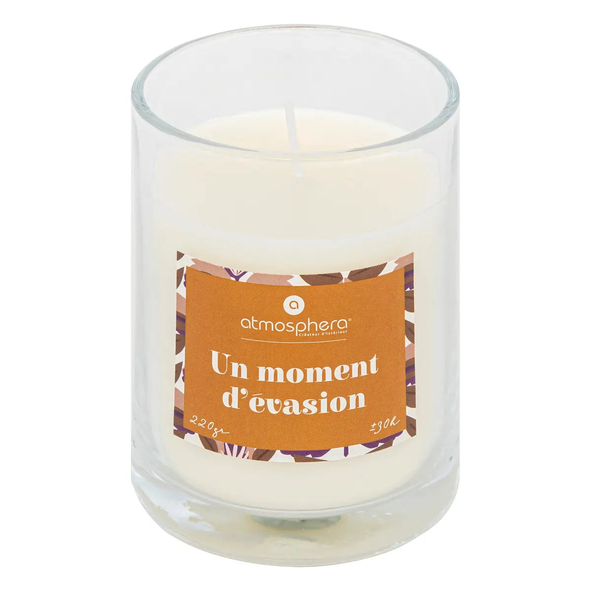 Lumânare parfumată Atmosphera Mily, Sticlă, 220 g