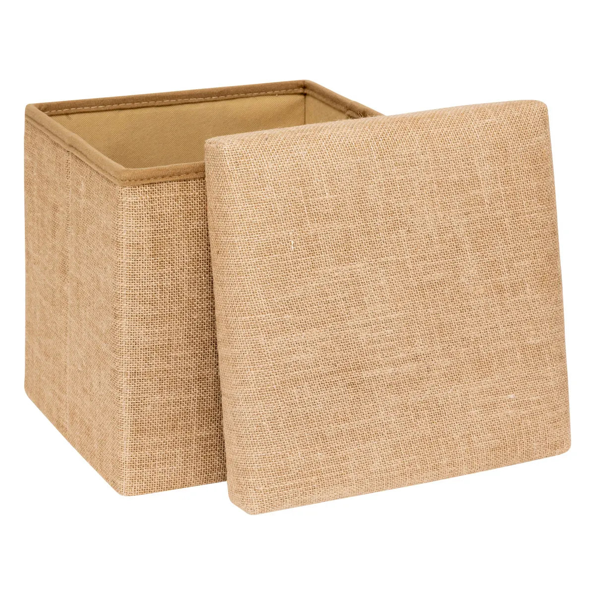 Сгъваем пуф 5five Mix & Modul, Плат с ефект юта, 31x31 cm