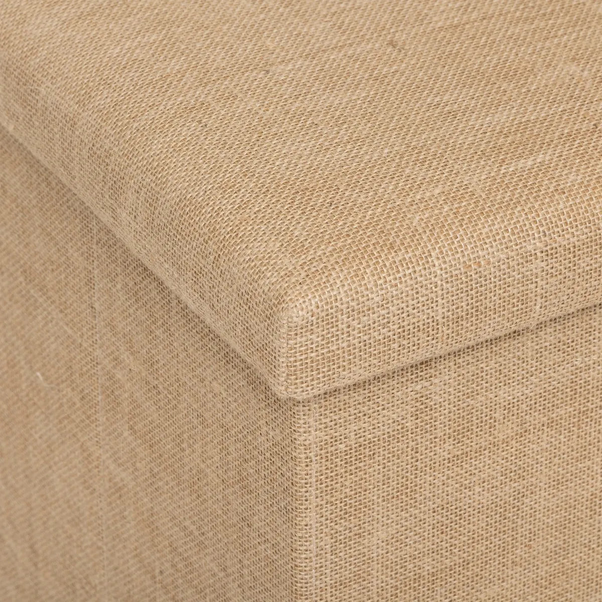 Puf dublu pliabil 5five Mix &amp; Modul, material textil cu efect de iută