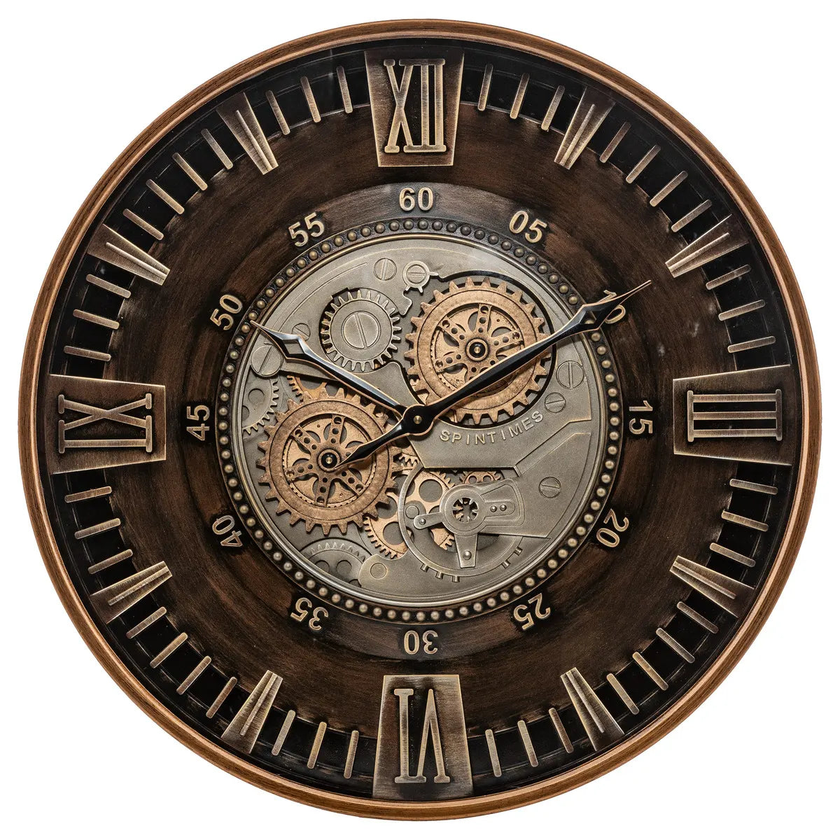 Ceas de perete Atmosphera Yoni, Mecanism, Ø59 cm, Metal