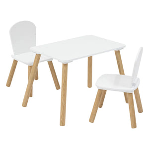 Set masă și scaune pentru copii Atmosphera Alex, MDF, pin