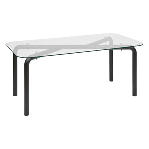 Masă de dining Atmosphera Hecate, Negru, 180x90 cm