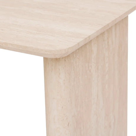 Masă de bar Atmosphere Anaya, MDF cu efect de travertin, 120x60 cm