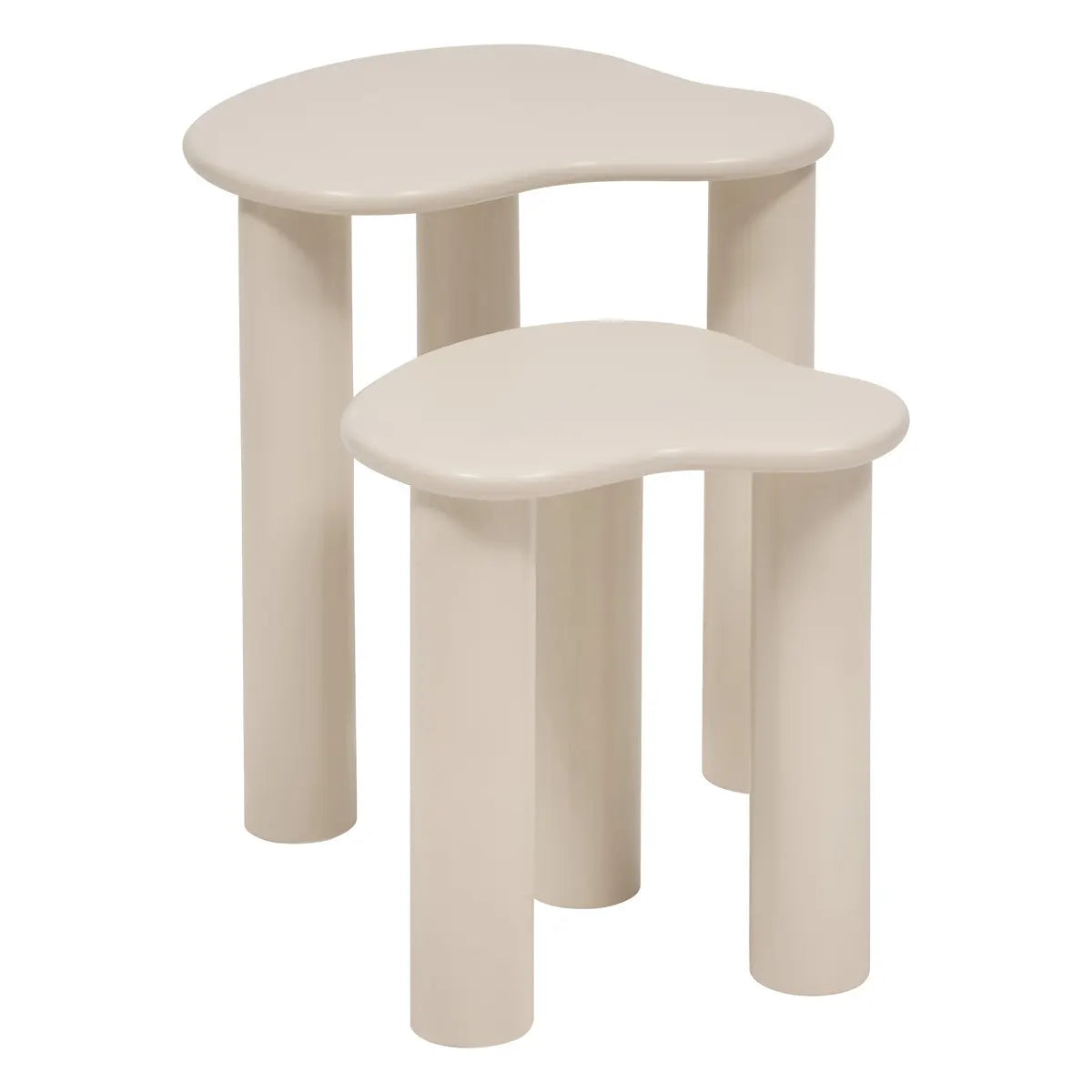 Masă de cafea Atmosphera Olao, Ivory, 2 buc.