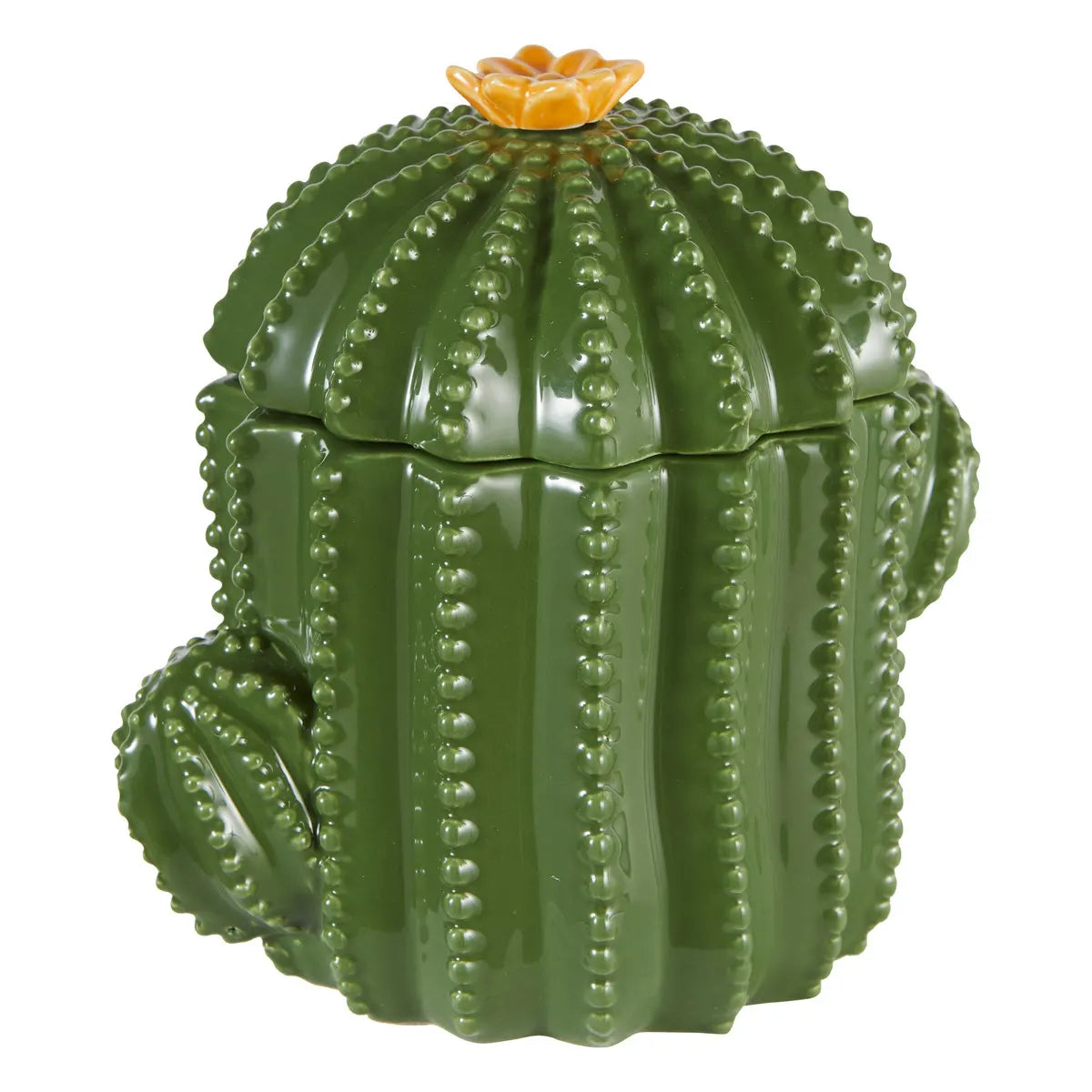 Cutie de depozitare Atmosphera Yucatan, 16xH15.5x11cm, Ceramică, Verde