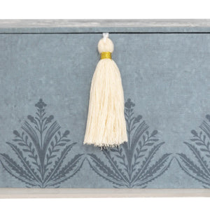 Cutie de depozitare Atmosphera Wild Romance, 30x18.5x10 cm, MDF, Albastră