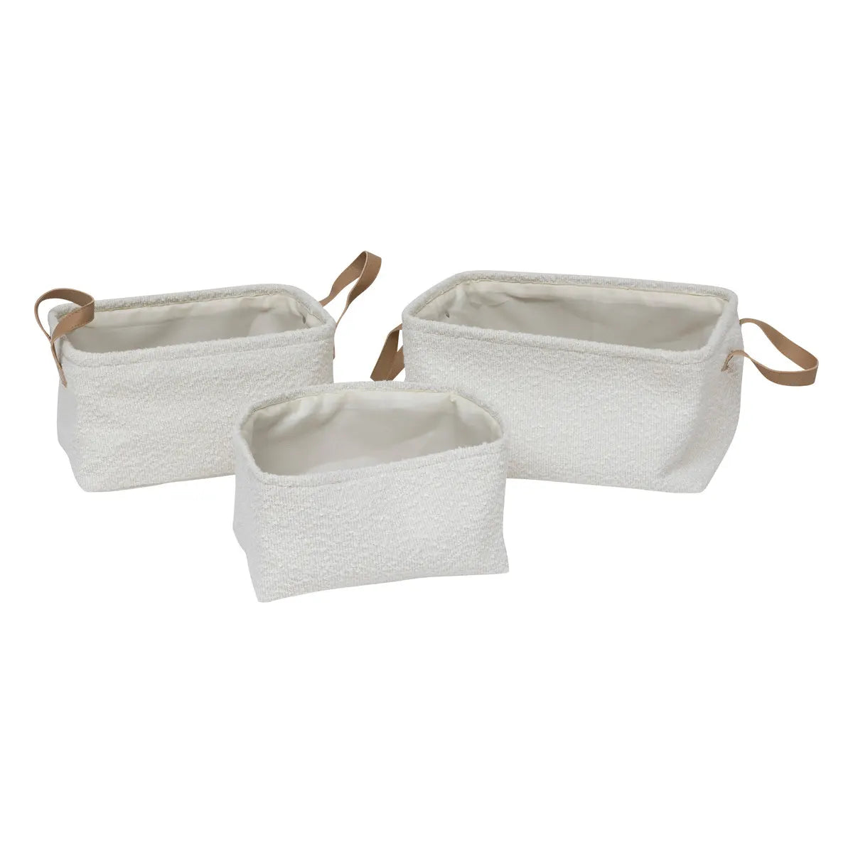Set de coșuri pliabile Atmosphera Loe, L.27/30/35 cm, Boucle, 3 buc.