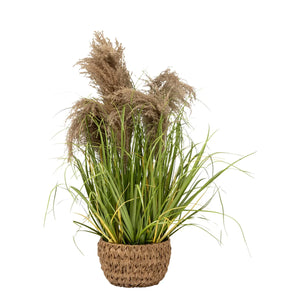 Plantă artificială Atmosphera Maxime Buchet de iarbă, 80 cm