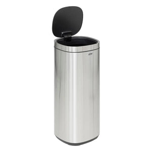 Coș de gunoi 5five, rotund, oțel inoxidabil, buton, 50 l