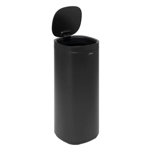 Coș de gunoi 5five, rotund, oțel inoxidabil, buton, 50 l
