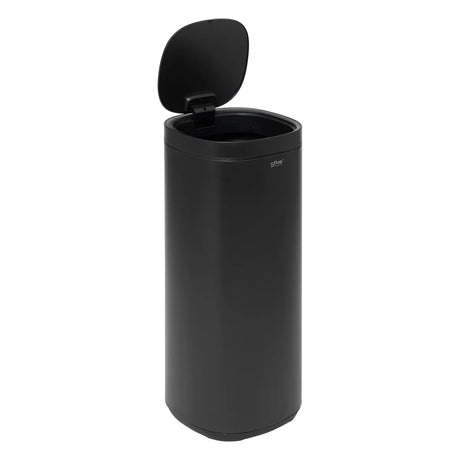 Coș de gunoi 5five, rotund, oțel inoxidabil, buton, 50 l
