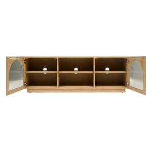 Comodă TV Atmosphere Lousada, 2 uși și 1 raft, 160x40x55 cm, salcâm, MDF