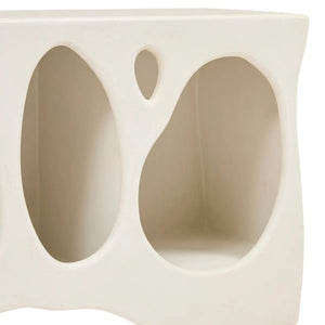 Comodă Atmosphera Chesni, 4 nișe, MDF, fildeș, 137x36x61 cm