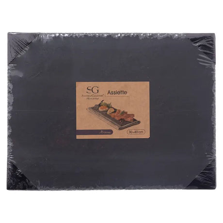 Съд за сервиране от шисти Secret de Gourmet, 30x40см