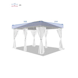 Οροφή για κιόσκι Hesperide Santorini, λινό χρώμα, 3×4 m