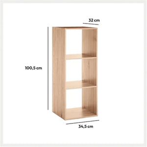 Рафт 5five Mix'n Modul, 3 отделения, MDF, 35x32x101 cm