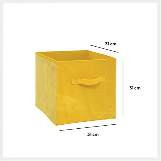 Cutie de depozitare 5five Mix &amp; Modul, Catifea, 31x31 cm