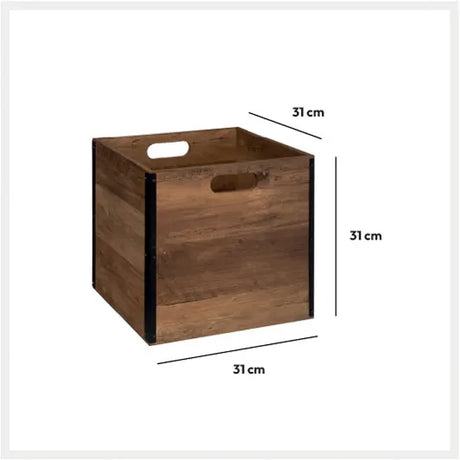 Cutie de depozitare 5five Mix &amp; Modul Industrial, Lemn, 31x31 cm