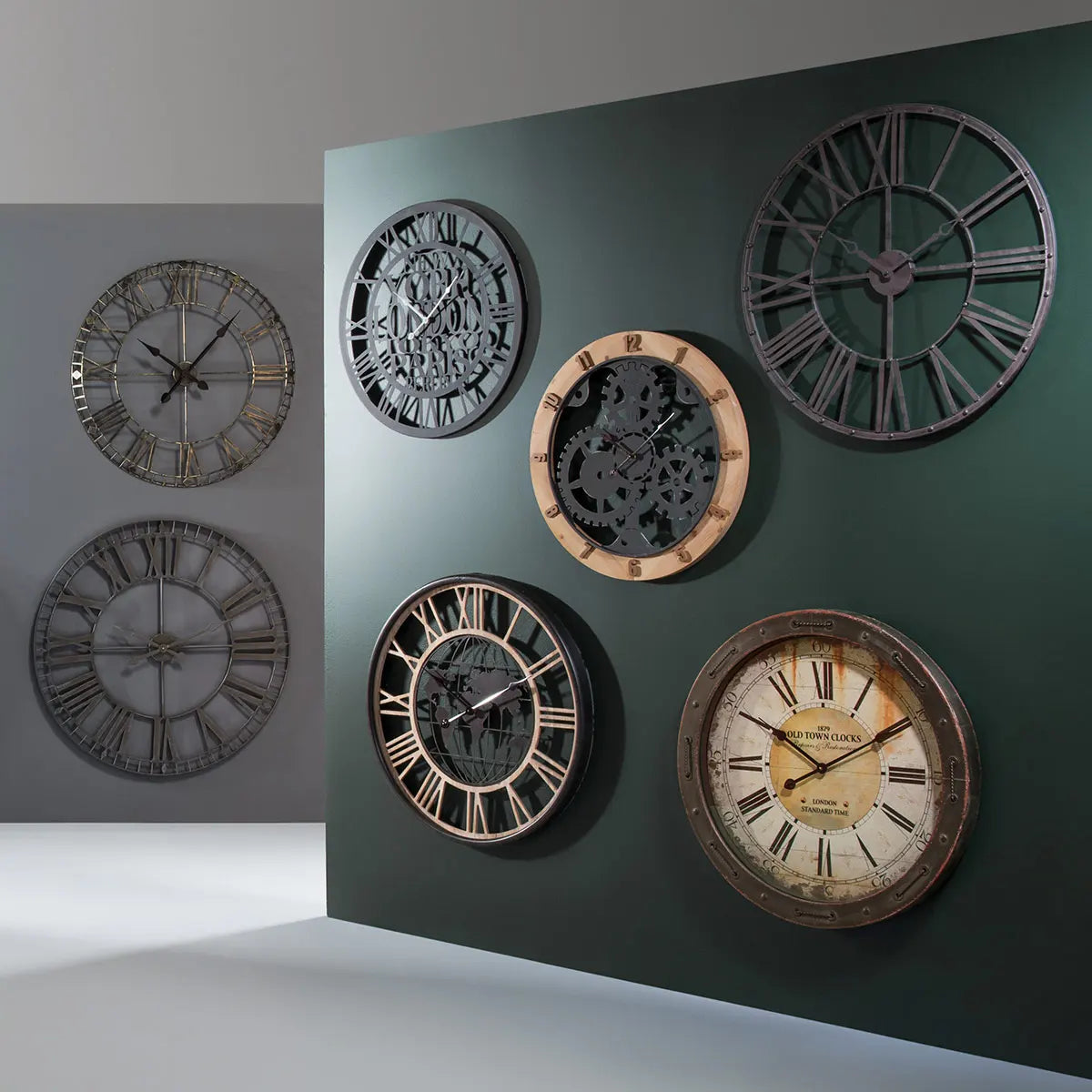 Ceas de perete Atmosphera Alessio, World, Ø67 cm, Metal
