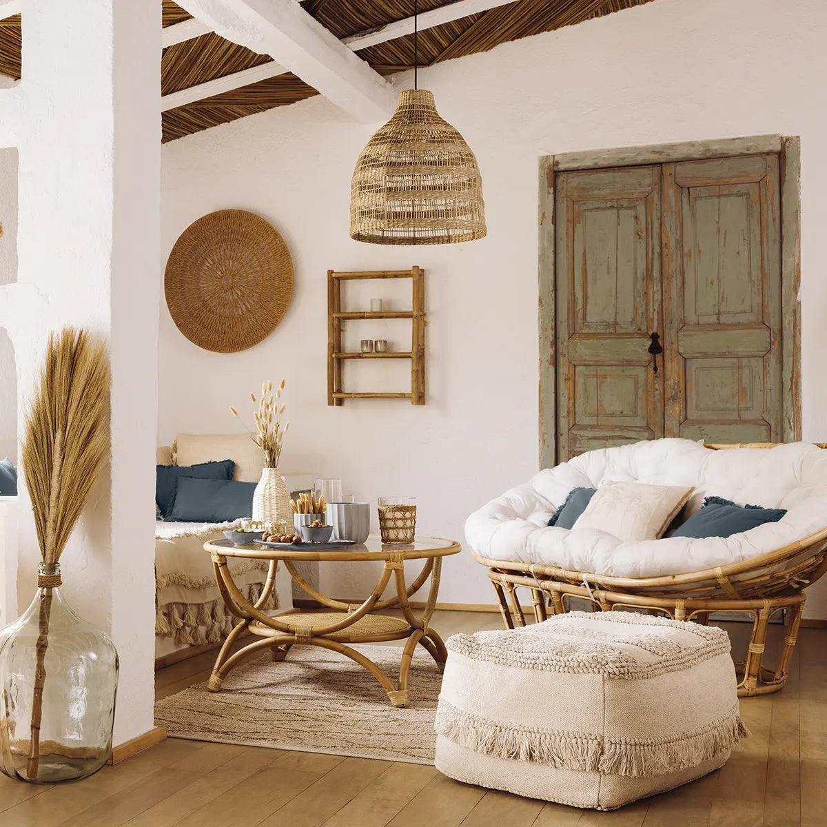 Bench atmosphere Mamasan, Rattan