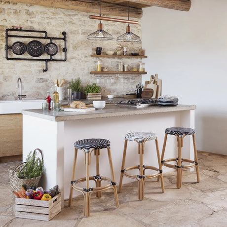 Scaun de bar atmosphera Trecia, Rattan