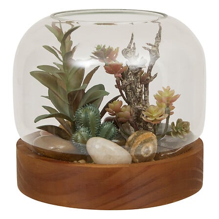 Terariu Wonj cu atmosferă de plantă artificială, 14 cm