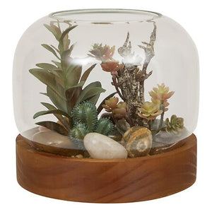 Terariu Wonj cu atmosferă de plantă artificială, 14 cm