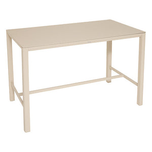 Fixed bar table Skyla 4 seats glass clay