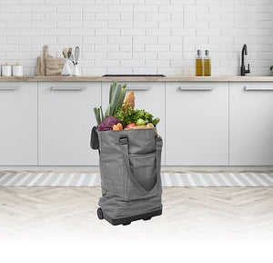 Пазарска чанта с колелца 5five, Texaline, 30L, Сива