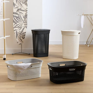 Кош за пране 5five, Полипропилен, 60L, Сив