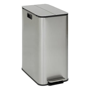 Кош за боклук 5five Delta Butterfly, Инокс, 2x28L, Сребрист